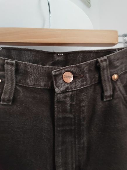 Wrangler Men's Cowboy Cut Slim Fit Jeans Dark Chocolate Size 30x34 100% Cotton - Picture 8 of 15